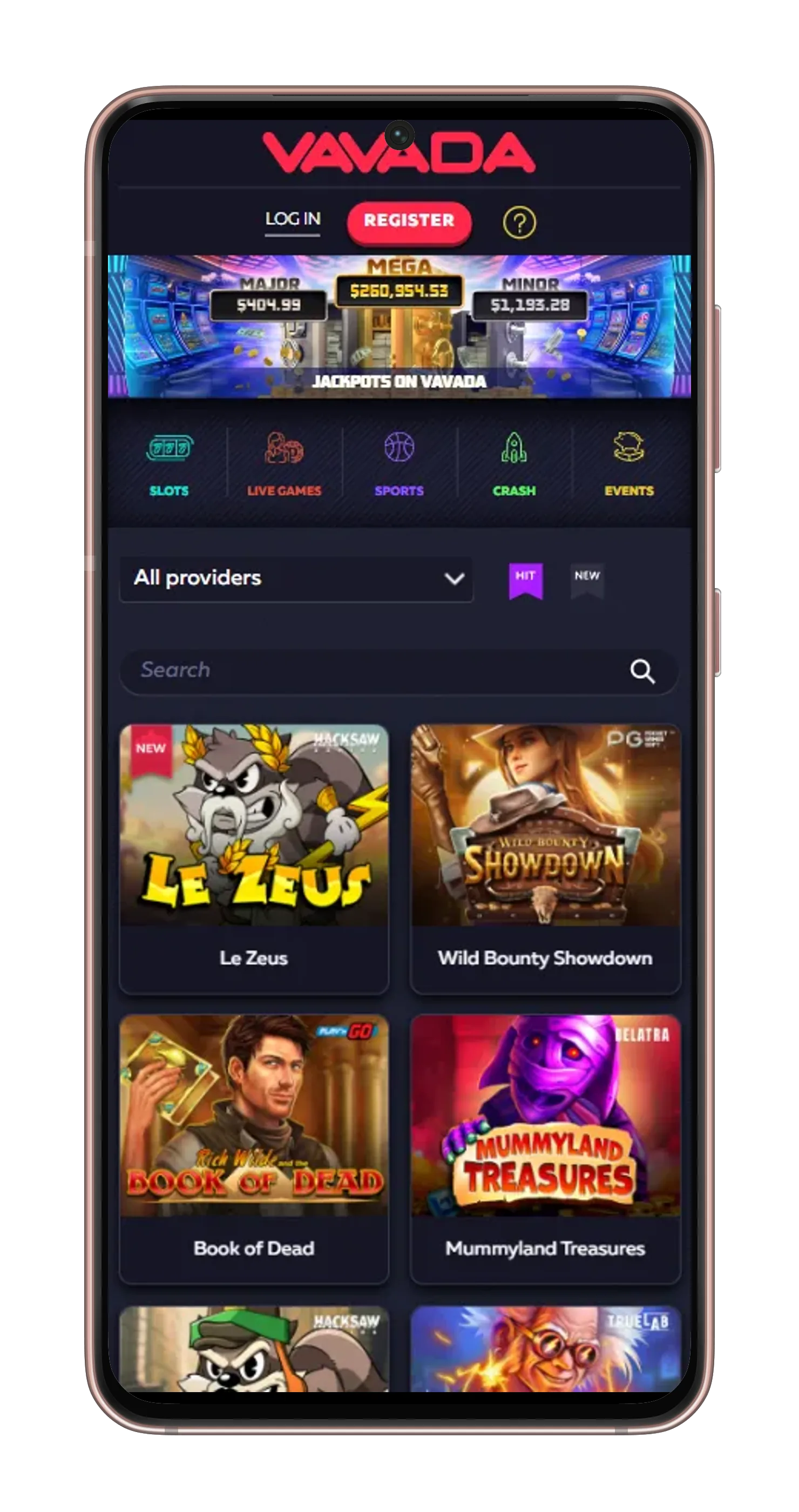 Vavada Mobile App Oberflache